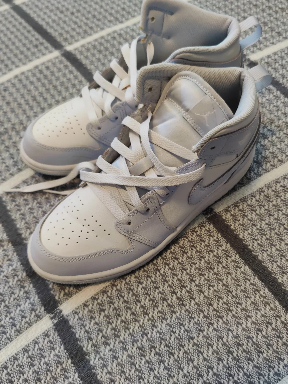 Nike High Top Sneakers in Light Blue and White